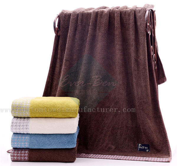 China EverBen Custom gold bath towels Producer ISO Audit Bamboo Face Towels Factory